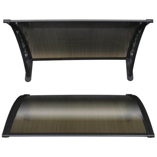100x100 5mm PC Hollow Sheet Awning 2 Sets Unit/Brown 100x100 5mm PC Hollow Sheet Awning 2 Sets Unit/Brown