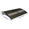 200x100 5mm PC Hollow Sheet Awning