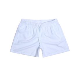 Beach Pants Men's Shorts Summer Surf Pants (Option: White-3XL)