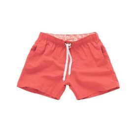Beach Pants Men's Shorts Summer Surf Pants (Option: Pink-3XL)