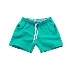 Beach Pants Men's Shorts Summer Surf Pants (Option: Green-3XL)